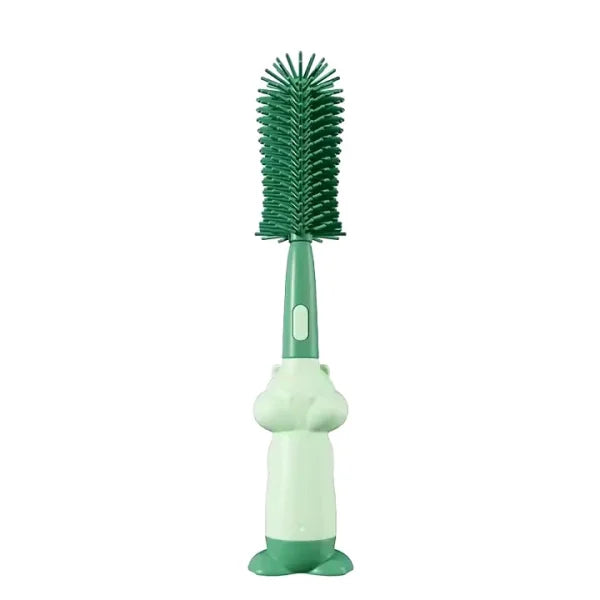 3-in-1 Silicone Baby Bottle Cleaning Brush Set – Bottle, Straw & Pacifier Cleaner | BPA-Free, Soft Bristles (Travel-Friendly)