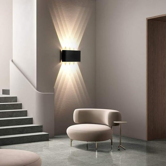 8-Way Outdoor Waterproof LED Wall Light – 8-Side Fancy Aluminium Wall Lamp – IP65 Waterproof – 8W