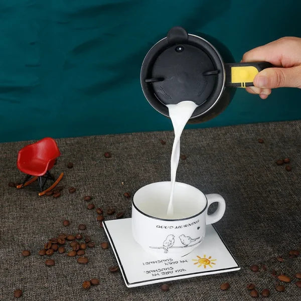Auto Magnetic Self-Stirring Mug 400ml – 304 Stainless Steel Coffee & Milk Mixer (Battery Operated, Random Color)
