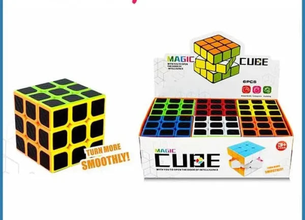 Colorful 3D Magic Cube Puzzle Toy for Kids – Educational STEM Learning Brain Teaser – Durable & Safe – Ages 3+ – Pack of 1