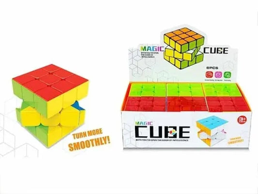 Colorful 3D Magic Cube Puzzle Toy for Kids – Educational STEM Learning Brain Teaser – Durable & Safe – Ages 3+ – Pack of 1