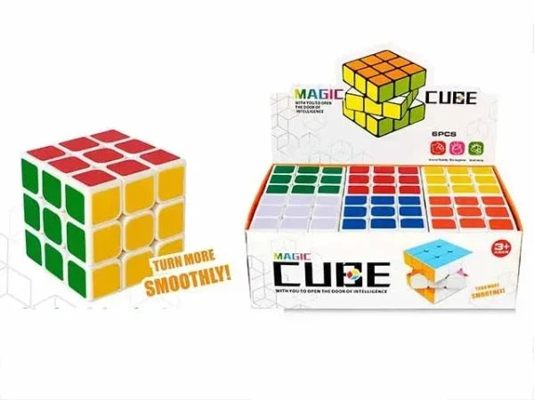 Colorful 3D Magic Cube Puzzle Toy for Kids – Educational STEM Learning Brain Teaser – Durable & Safe – Ages 3+ – Pack of 1
