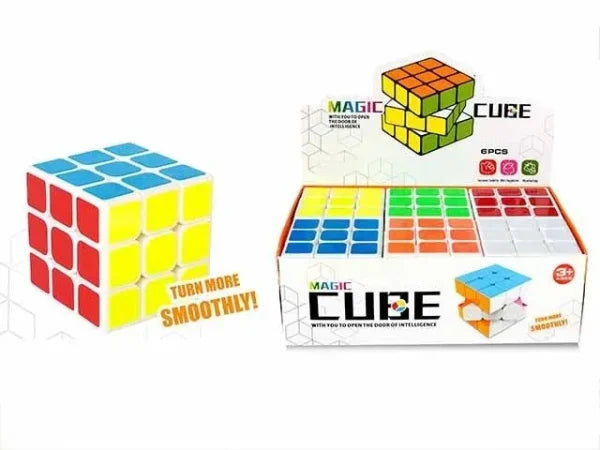 Colorful 3D Magic Cube Puzzle Toy for Kids – Educational STEM Learning Brain Teaser – Durable & Safe – Ages 3+ – Pack of 1