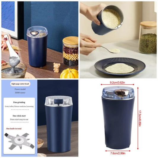 Electric Coffee Grinder & Food Processor – 350W Powerful Motor | Stainless Steel Blades for Beans, Spices, Grains & Nuts
