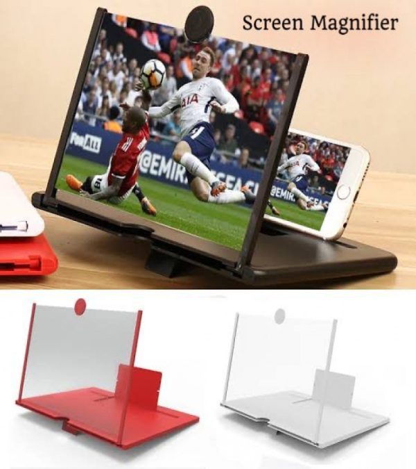 F3 Mobile Screen Magnifier – Enlarged Mobile Screen Amplifier for Eye Protection | 3D HD Viewing Experience (Random Color)