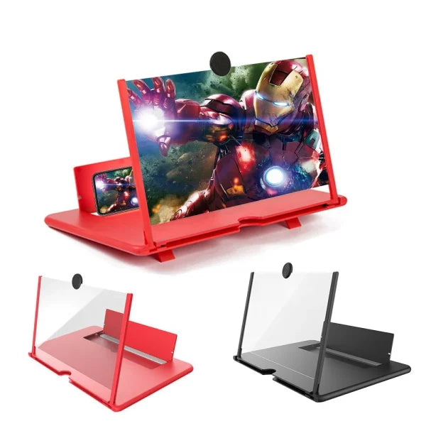 F3 Mobile Screen Magnifier – Enlarged Mobile Screen Amplifier for Eye Protection | 3D HD Viewing Experience (Random Color)