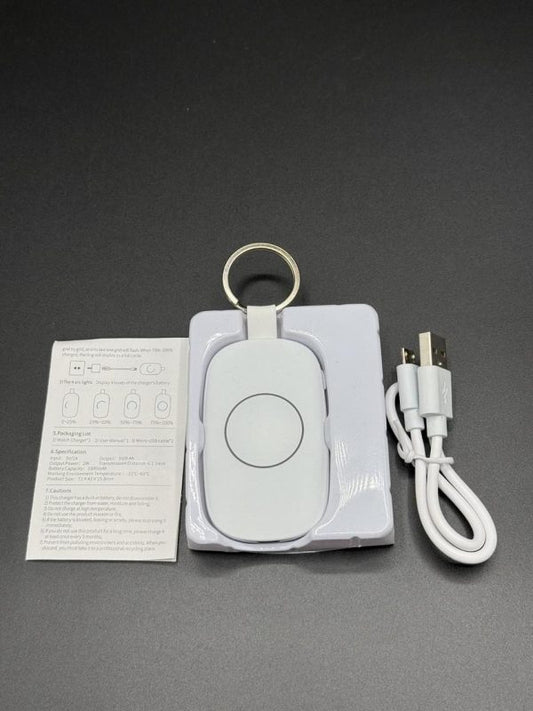 3-in-1 Keychain Powerbank Watch – 1000mAh Mini Portable Charger with Digital Clock Display