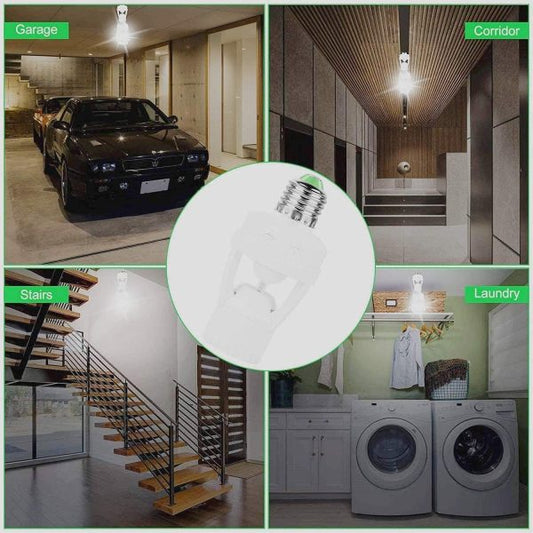 Motion Sensor Light Socket – Auto On/Off Dusk to Dawn Sensor – Energy Saving Smart Bulb Holder