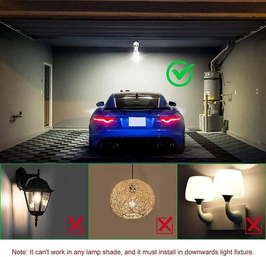 Motion Sensor Light Socket – Auto On/Off Dusk to Dawn Sensor – Energy Saving Smart Bulb Holder