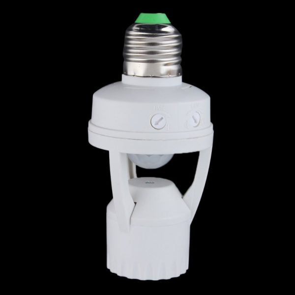 Motion Sensor Light Socket – Auto On/Off Dusk to Dawn Sensor – Energy Saving Smart Bulb Holder