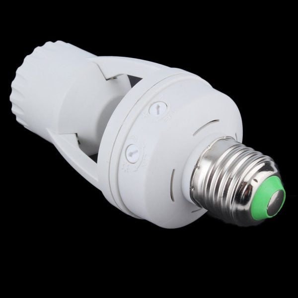Motion Sensor Light Socket – Auto On/Off Dusk to Dawn Sensor – Energy Saving Smart Bulb Holder