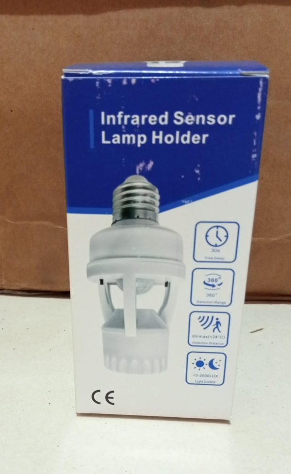 Motion Sensor Light Socket – Auto On/Off Dusk to Dawn Sensor – Energy Saving Smart Bulb Holder